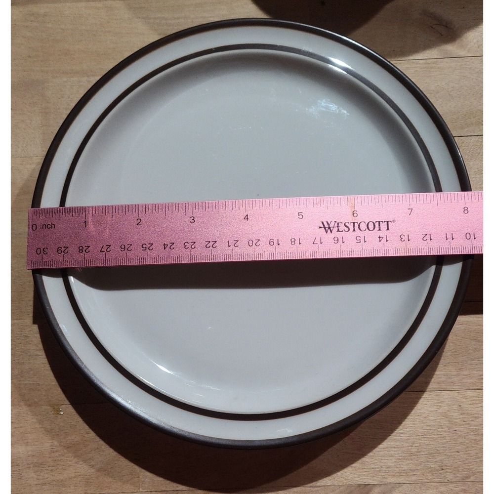 2 Vintage NORITAKE STONEWARE Tundra Pattern #8959 SALAD PLATES JAPAN 8.25" - Picture 3 of 3